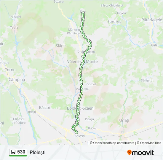 530 Bus Line Map