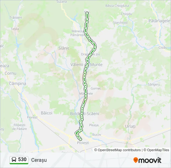 530 Bus Line Map