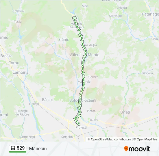 529 Bus Line Map