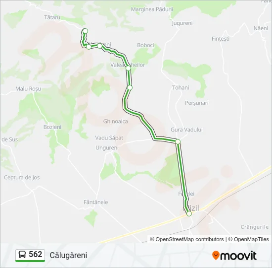 562 Bus Line Map