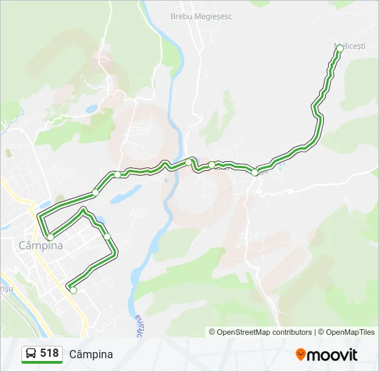 518 Bus Line Map