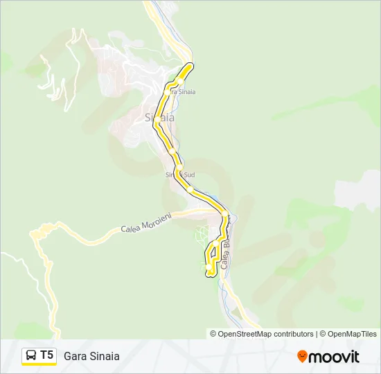 T5 Bus Line Map