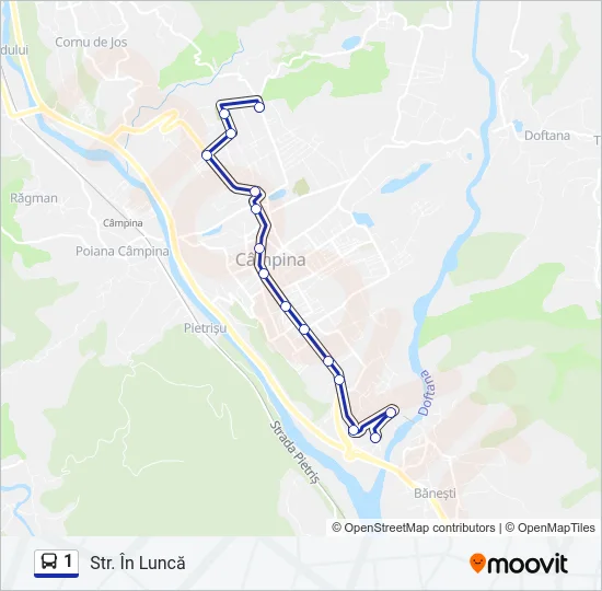 1 Bus Line Map
