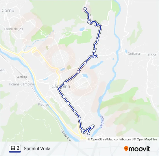 2 Bus Line Map