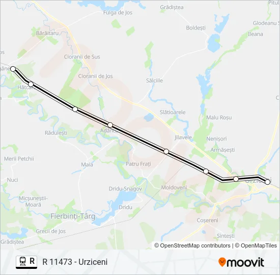 R Train Line Map