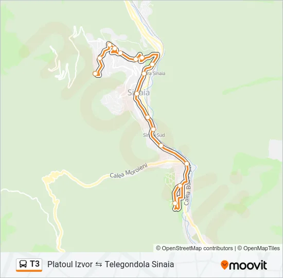 T3 Bus Line Map