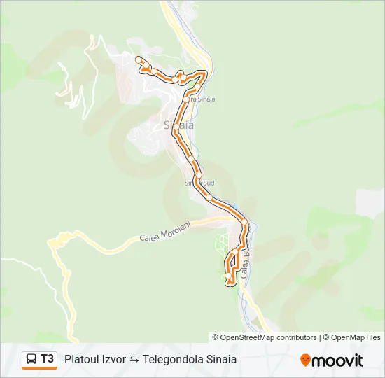 T3 Bus Line Map