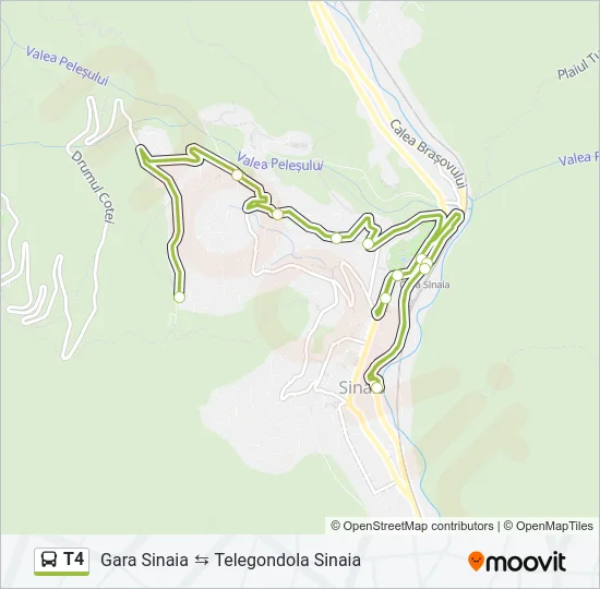 T4 Bus Line Map