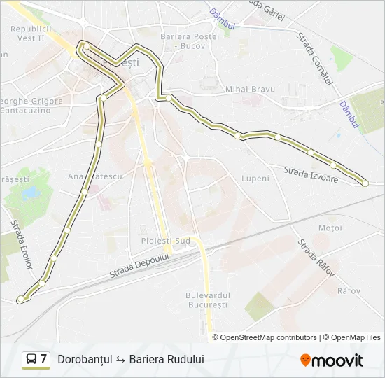 7 Bus Line Map