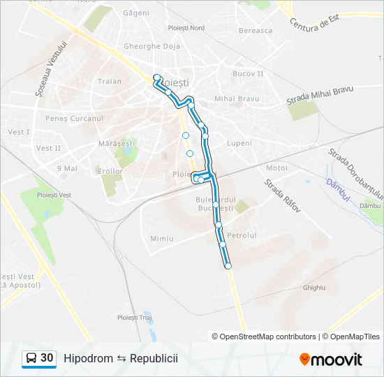 30 Bus Line Map