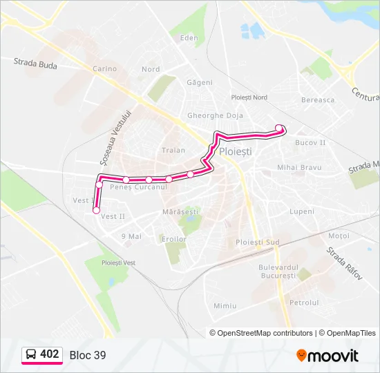 402 Bus Line Map