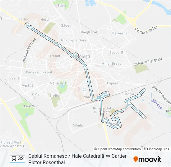 32 Bus Line Map