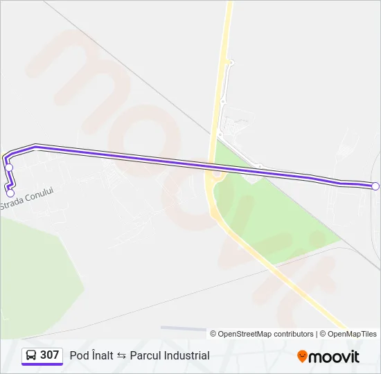 307 Bus Line Map
