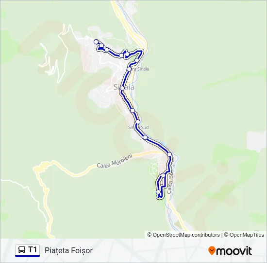 T1 Bus Line Map