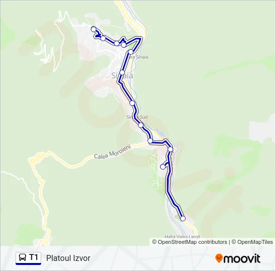 T1 Bus Line Map