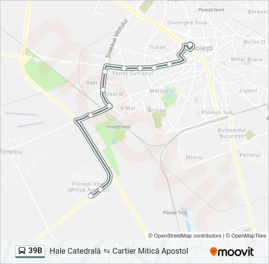 39B Bus Line Map
