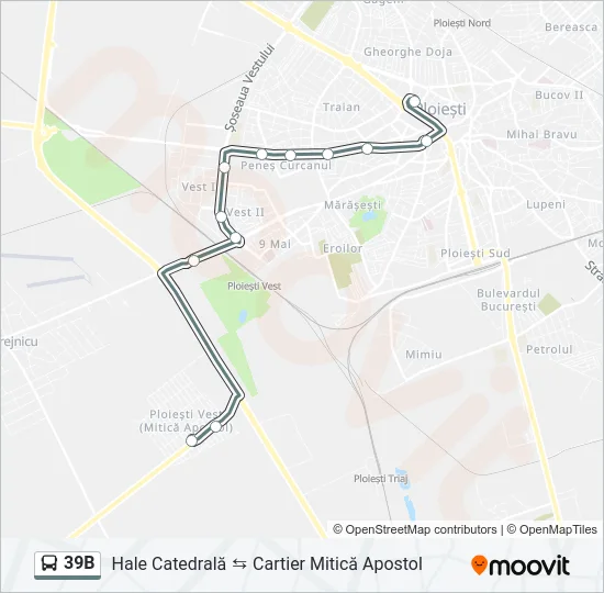 39B Bus Line Map