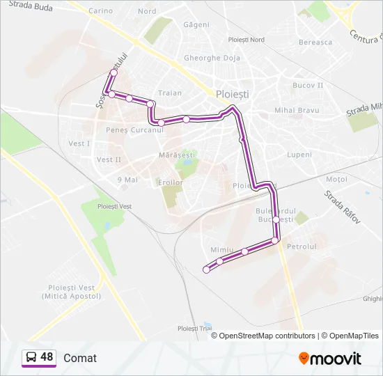 48 Bus Line Map