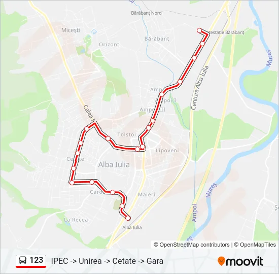 123 Bus Line Map
