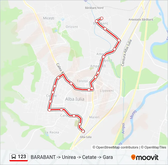 123 Bus Line Map