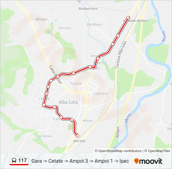 117 Bus Line Map