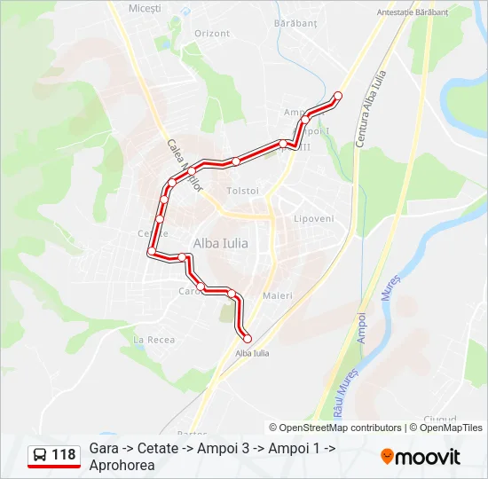 118 Bus Line Map