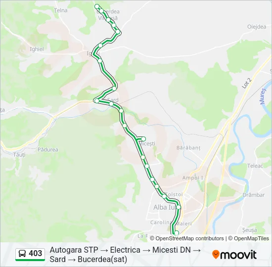 403 Bus Line Map