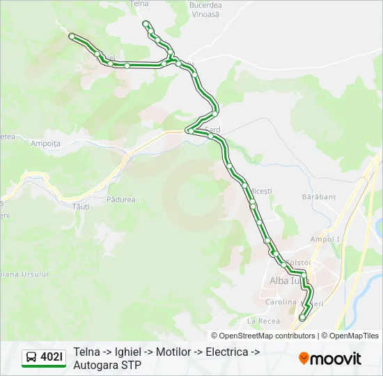 402I Bus Line Map
