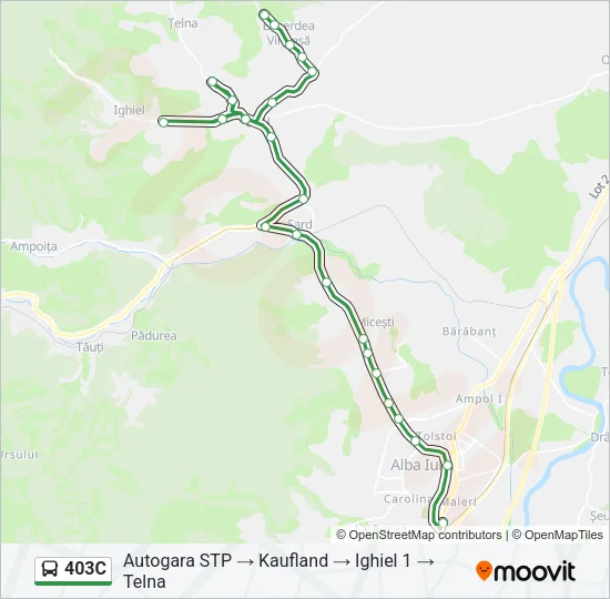 403C Bus Line Map