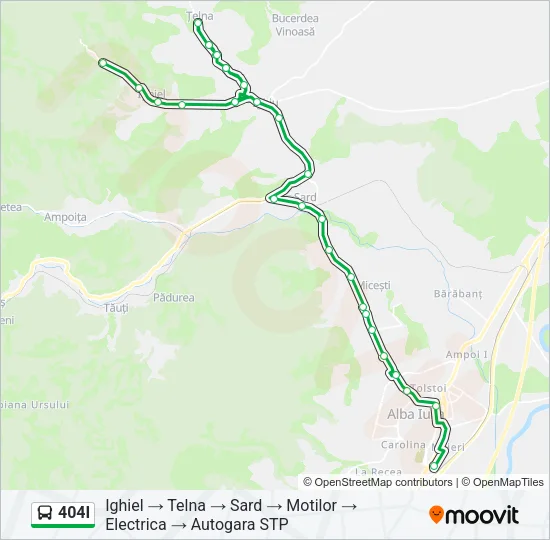 404I Bus Line Map