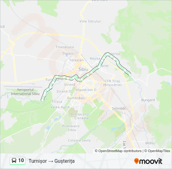 10 Bus Line Map