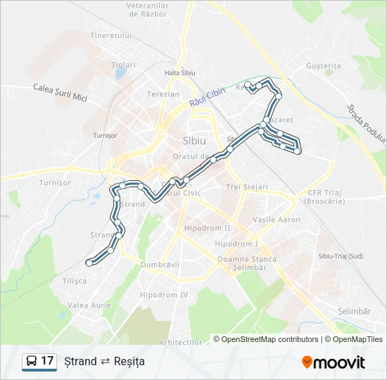 17 Bus Line Map