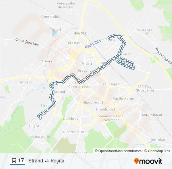 17 Bus Line Map
