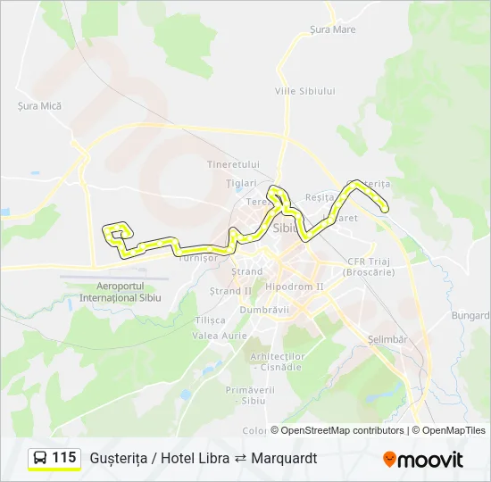 115 Bus Line Map