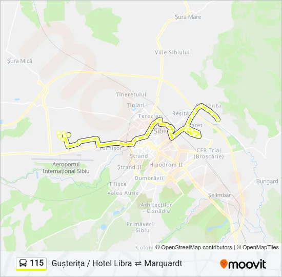 115 Bus Line Map