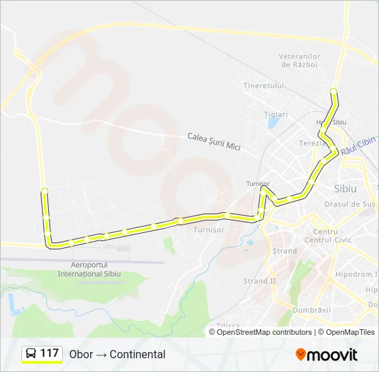 117 Bus Line Map
