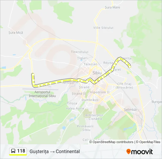 118 Bus Line Map