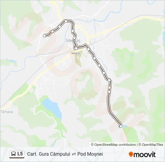 L5 Bus Line Map