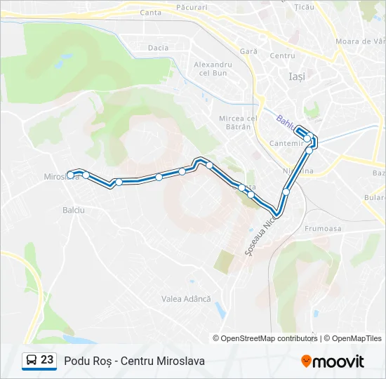 23 Bus Line Map