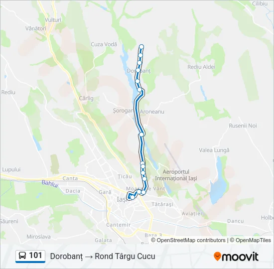 101 Bus Line Map