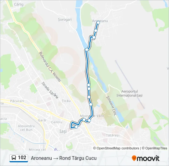 102 Bus Line Map