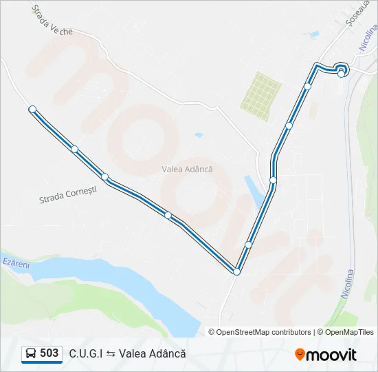503 Bus Line Map