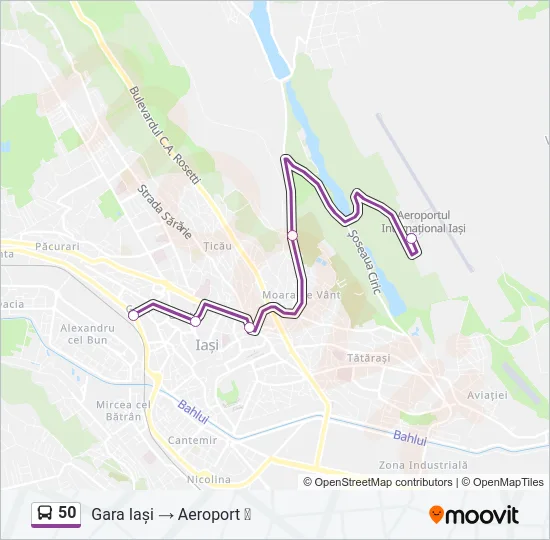 50 Bus Line Map