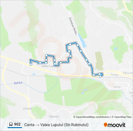902 Bus Line Map