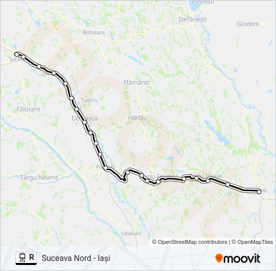 R Train Line Map