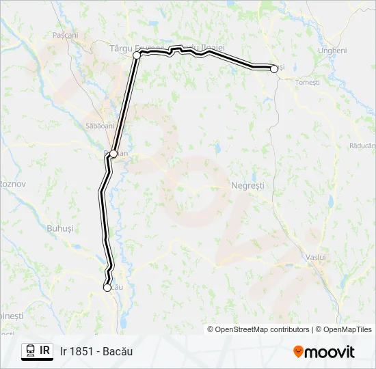 IR Train Line Map