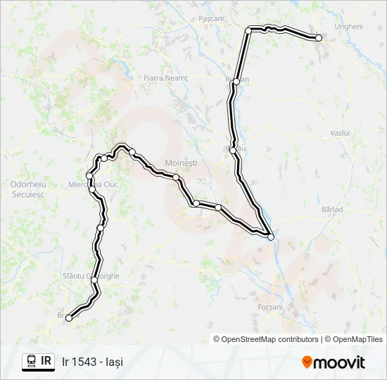 IR Train Line Map