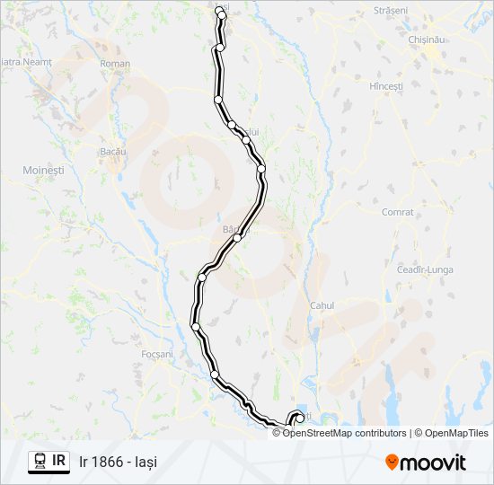 IR Train Line Map