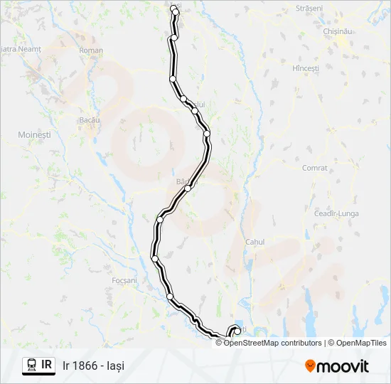 IR Train Line Map