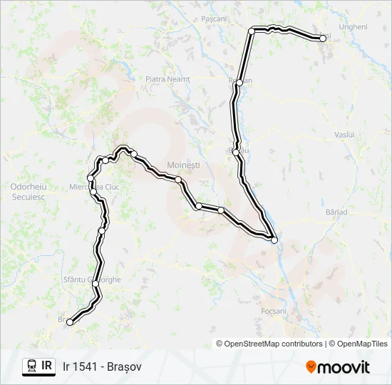 IR Train Line Map
